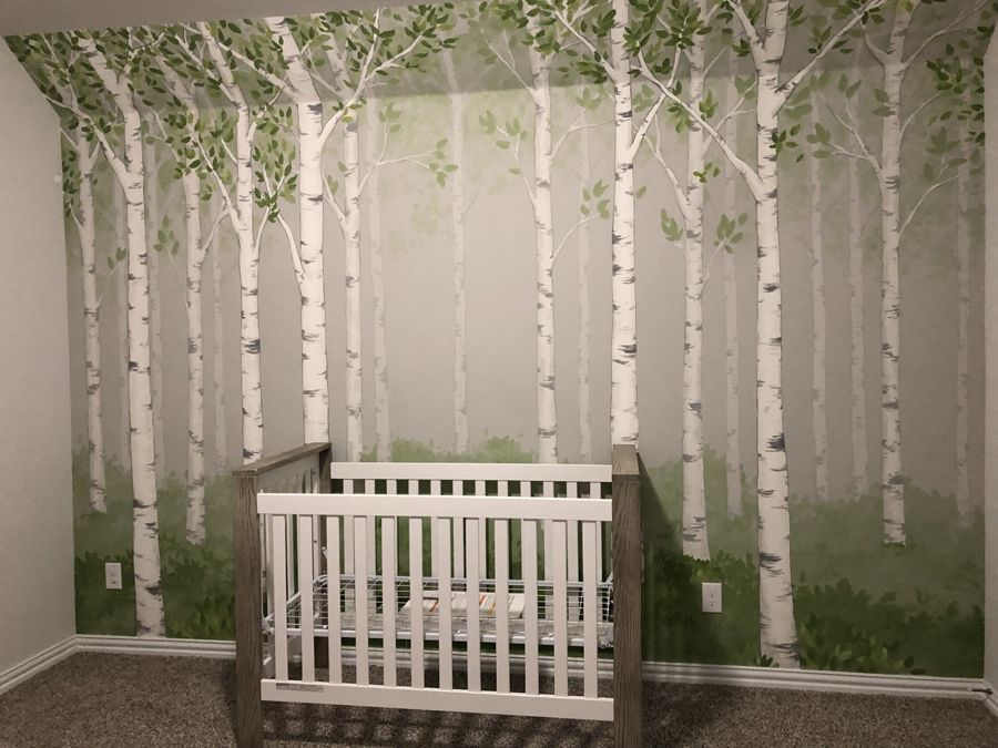 Birch forest nursery