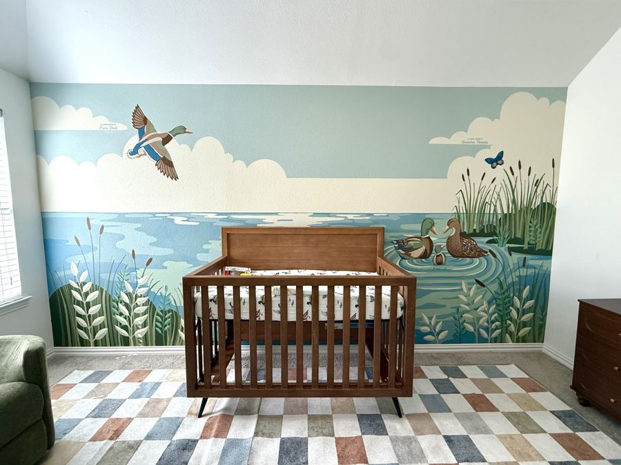 Pond and ducks, nursery