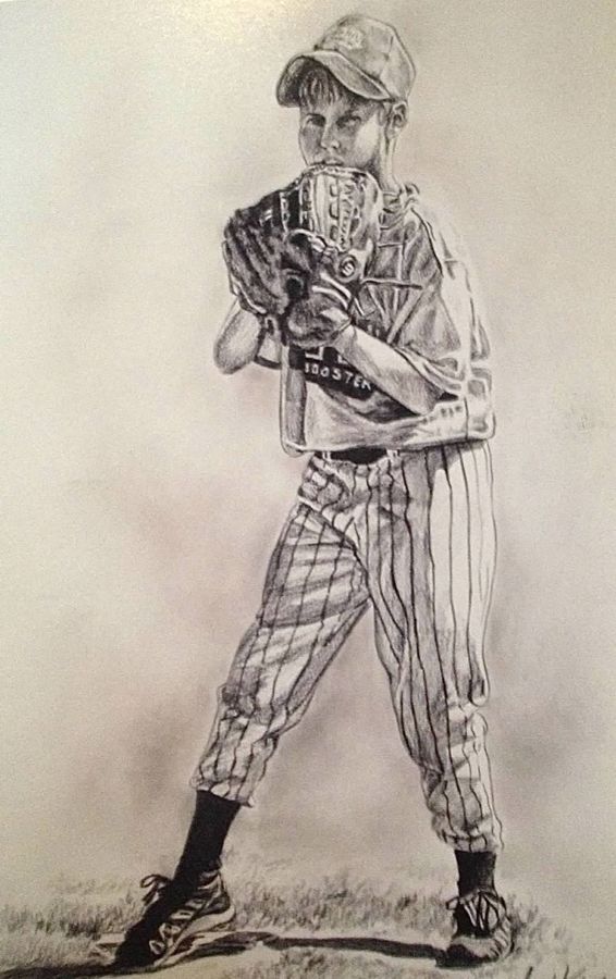 Ballplayer, graphite